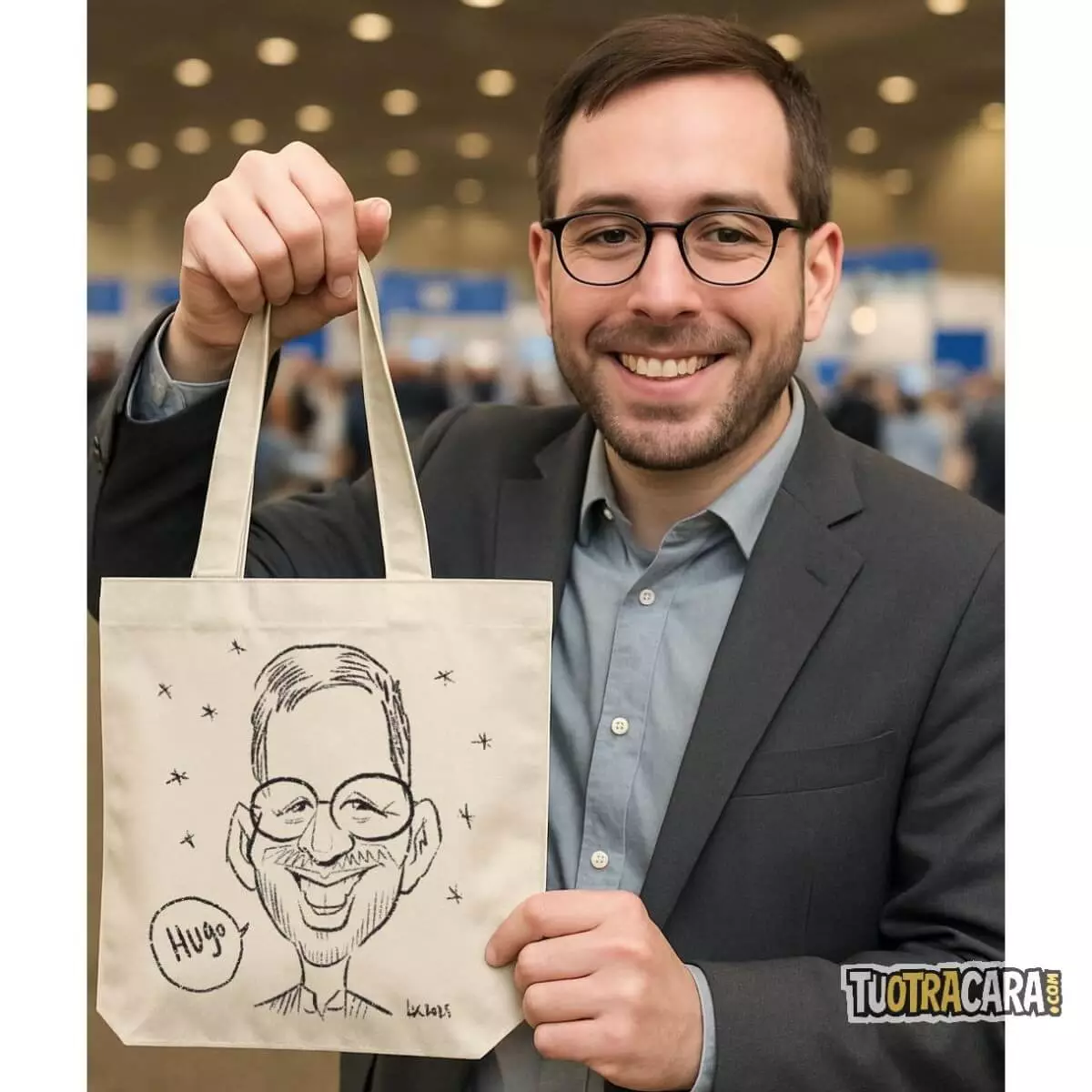 caricatura-en-bolsa-de-tela